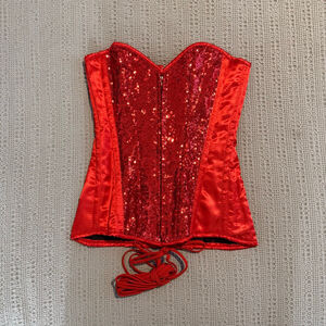 Hustler Hollywood sequin corset ￼